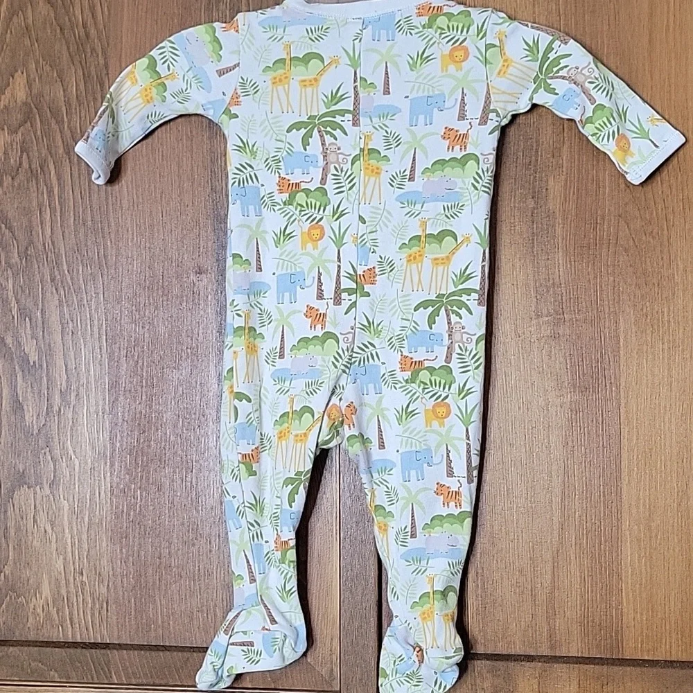 Gymboree 2006 IN THE JUNGLE One Piece Footed Pajama Sz 3-6M